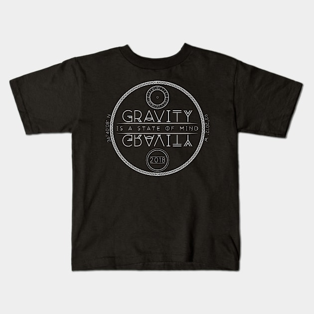 Gravity Is A State Of Mind (White) Kids T-Shirt by Thrilling Moments Photography